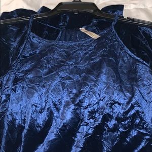 Blue Velvet Holiday Dress